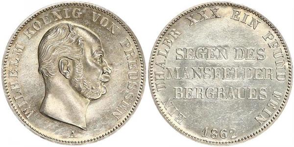 1 Thaler Königreich Preußen (1701-1918) Silber Wilhelm I, German Emperor (1797-1888)