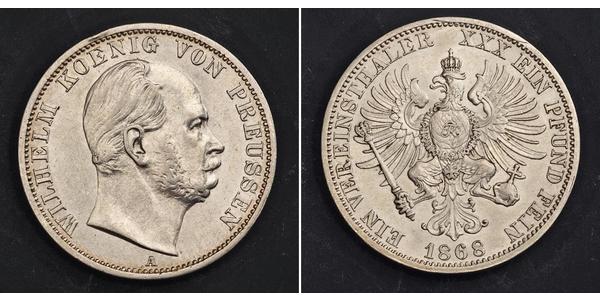 1 Thaler Königreich Preußen (1701-1918) Silber Wilhelm I, German Emperor (1797-1888)