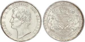 1 Thaler Königreich Sachsen (1806 - 1918) Silber Johann (Sachsen)