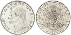 1 Thaler Königreich Sachsen (1806 - 1918) Silber Johann (Sachsen)