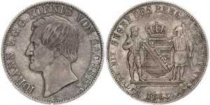 1 Thaler Königreich Sachsen (1806 - 1918) Silber Johann (Sachsen)