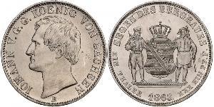 1 Thaler Königreich Sachsen (1806 - 1918) Silber Johann (Sachsen)