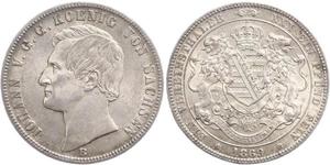 1 Thaler Königreich Sachsen (1806 - 1918) Silber Johann (Sachsen)