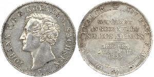 1 Thaler Königreich Sachsen (1806 - 1918) Silber Johann (Sachsen)