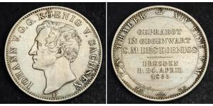 1 Thaler Königreich Sachsen (1806 - 1918) Silber Johann (Sachsen)