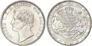 1 Thaler Königreich Sachsen (1806 - 1918) Silber Johann (Sachsen)