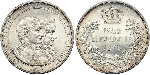 1 Thaler Königreich Sachsen (1806 - 1918) Silber Johann (Sachsen)