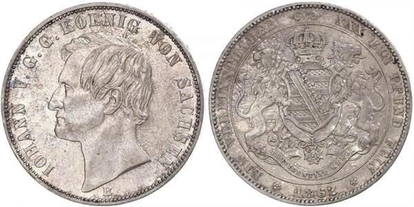 1 Thaler Königreich Sachsen (1806 - 1918) Silber Johann (Sachsen)