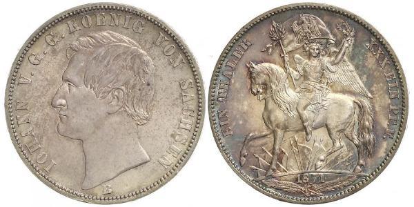 1 Thaler Königreich Sachsen (1806 - 1918) Silber Johann (Sachsen)