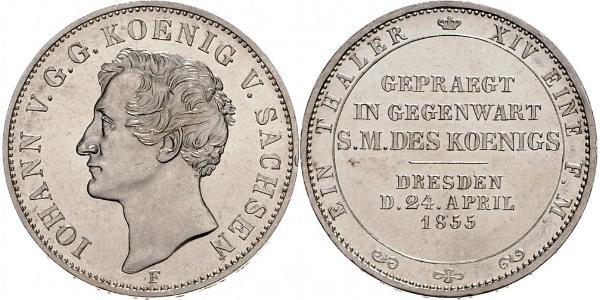 1 Thaler Königreich Sachsen (1806 - 1918) Silber Johann (Sachsen)