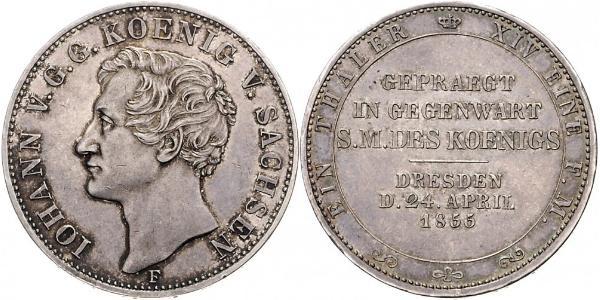 1 Thaler Königreich Sachsen (1806 - 1918) Silber Johann (Sachsen)