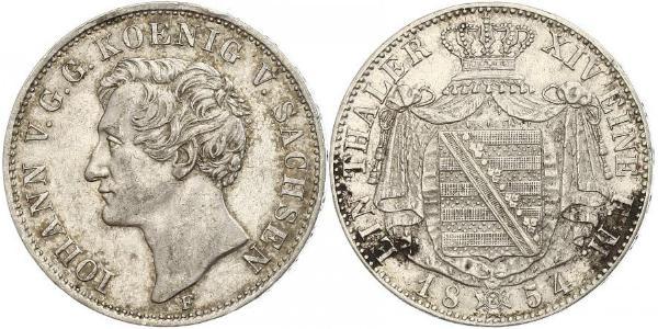 1 Thaler Königreich Sachsen (1806 - 1918) Silber Johann (Sachsen)