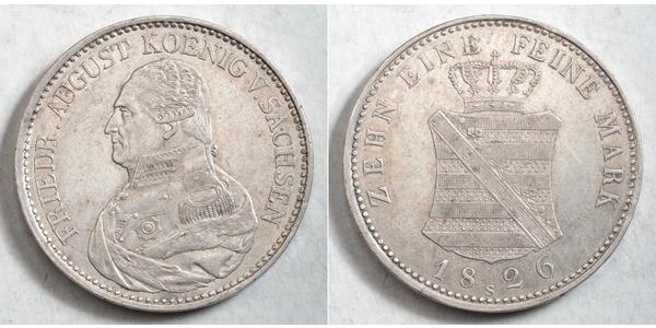 1 Thaler Königreich Sachsen (1806 - 1918) Silber Friedrich August I. (Sachsen)