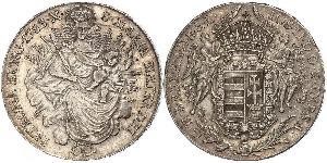 1 Thaler Königreich Ungarn (1000-1918) Silber Joseph II, Holy Roman Emperor  (1741 - 1790)