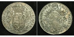 1 Thaler Königreich Ungarn (1000-1918) Silber Joseph II, Holy Roman Emperor  (1741 - 1790)