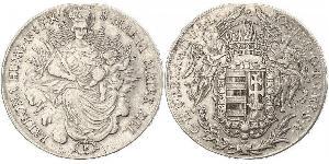 1 Thaler Königreich Ungarn (1000-1918) Silber Joseph II, Holy Roman Emperor  (1741 - 1790)