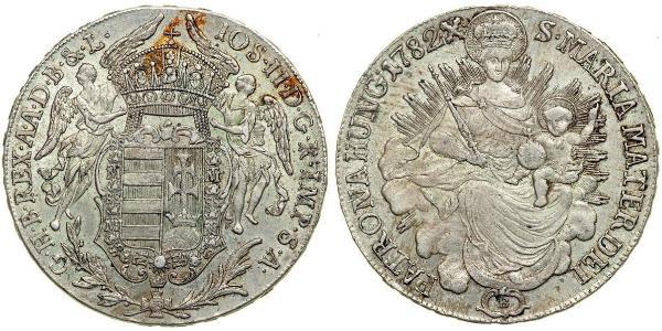 1 Thaler Königreich Ungarn (1000-1918) Silber Joseph II, Holy Roman Emperor  (1741 - 1790)