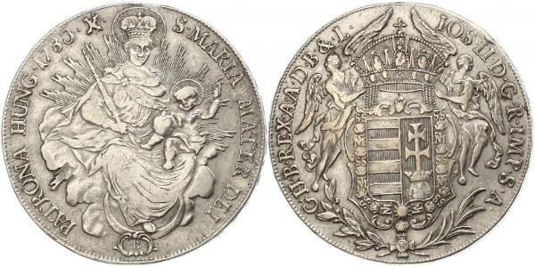 1 Thaler Königreich Ungarn (1000-1918) Silber Joseph II, Holy Roman Emperor  (1741 - 1790)