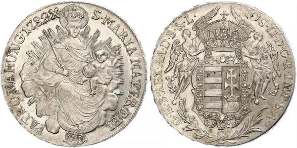 1 Thaler Königreich Ungarn (1000-1918) Silber Joseph II, Holy Roman Emperor  (1741 - 1790)