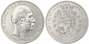 1 Thaler Mecklenburg-Schwerin (1352-1918) Silber Friedrich Franz II. (Mecklenburg)