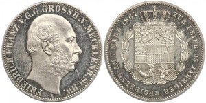 1 Thaler Mecklenburg-Schwerin (1352-1918) Silber Friedrich Franz II. (Mecklenburg)