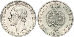 1 Thaler Mecklenburg-Schwerin (1352-1918) Silber Friedrich Wilhelm II. (Mecklenburg)