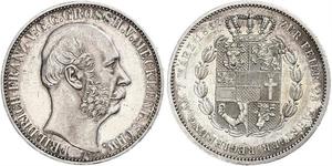 1 Thaler Mecklenburg-Schwerin (1352-1918) Silber Friedrich Franz II. (Mecklenburg)