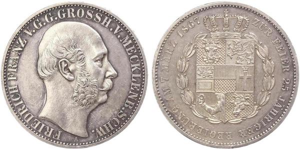 1 Thaler Mecklenburg-Schwerin (1352-1918) Silber Friedrich Franz II. (Mecklenburg)