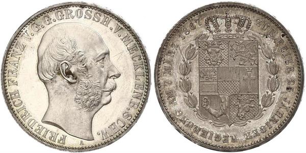 1 Thaler Mecklenburg-Schwerin (1352-1918) Silber Friedrich Franz II. (Mecklenburg)