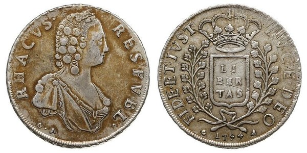 1 Thaler Ragusa Silber 