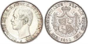 1 Thaler Reuß älterer Linie (1778 - 1918) Silber Heinrich XX. (Reuß-Greiz)