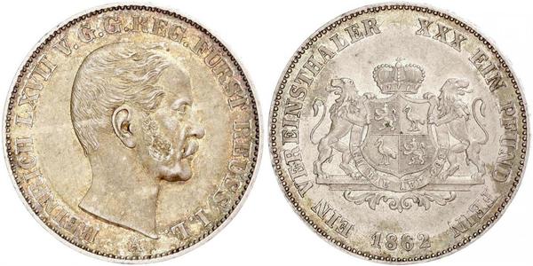 1 Thaler Reuß älterer Linie (1778 - 1918) Silber Heinrich LXVII. (Reuß jüngere Linie)