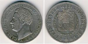 1 Thaler Sachsen-Coburg und Gotha (Herzogtum) (1826-1920) Silber 