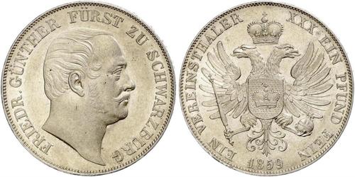 1 Thaler States of Germany Silber 