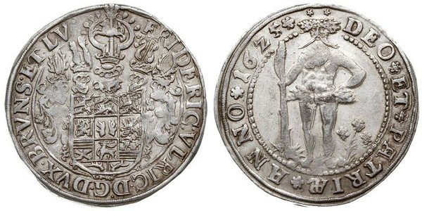 1 Thaler States of Germany Silber Friedrich Ulrich (Braunschweig-Wolfenbüttel) (1591 - 1634)