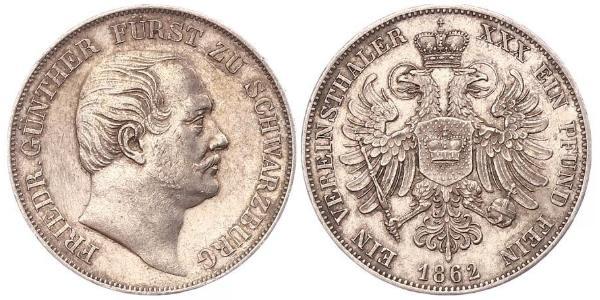 1 Thaler States of Germany Silber 