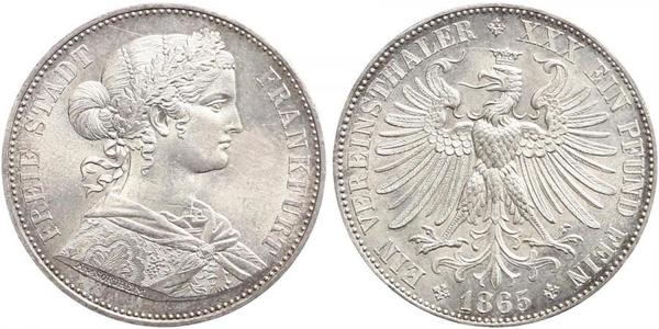 1 Thaler States of Germany / Deutschland Silber 