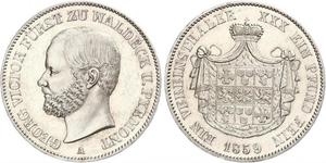 1 Thaler Waldeck (1180 - 1918) Silber Georg Viktor (Waldeck-Pyrmont) (1831 - 1893)