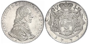 1 Thaler Österreich / Salzburg Silber Hieronymus von Colloredo (1732 - 1812)