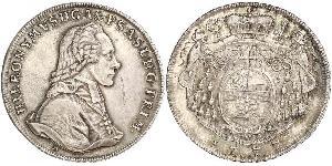 1 Thaler Österreich / Salzburg Silber Hieronymus von Colloredo (1732 - 1812)