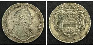 1 Thaler Österreich / Salzburg Silber Hieronymus von Colloredo (1732 - 1812)