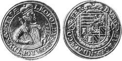 1 Thaler Alsace Silver Leopold V, Archduke of Austria (1586 – 1632)