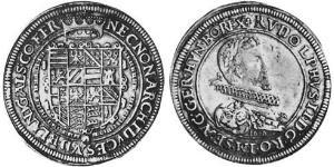 1 Thaler Alsace Silver Rudolf II, Holy Roman Emperor (1552 - 1612)