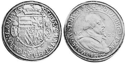 1 Thaler Alsace Silver Leopold V, Archduke of Austria (1586 – 1632)