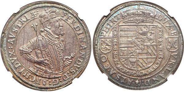 1 Thaler Alsace Silver Ferdinand II, Archduke of Austria (1529 – 1595)