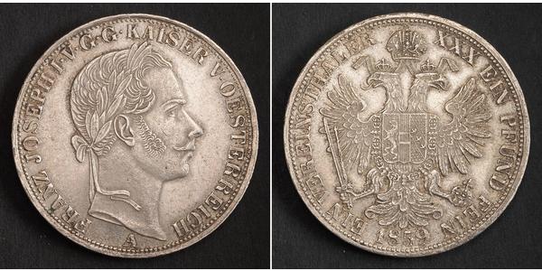 1 Thaler Austrian Empire (1804-1867) Silver Franz Joseph I (1830 - 1916)