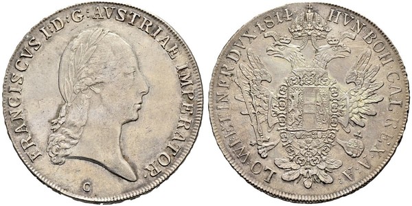 1 Thaler Austrian Empire (1804-1867) Silver Francis II, Holy Roman Emperor (1768 - 1835)