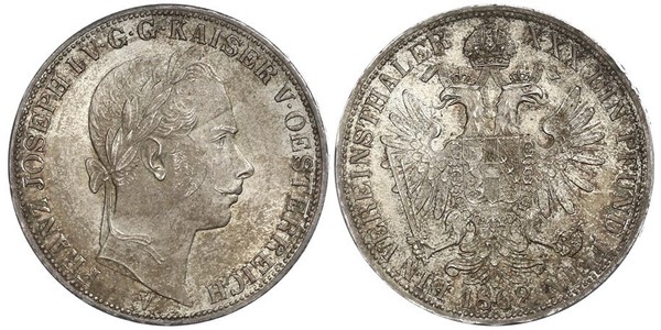 1 Thaler Austrian Empire (1804-1867) Silver Franz Joseph I (1830 - 1916)