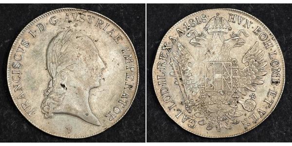 1 Thaler Austrian Empire (1804-1867) Silver Francis II, Holy Roman Emperor (1768 - 1835)