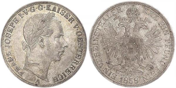 1 Thaler Austrian Empire (1804-1867) Silver Franz Joseph I (1830 - 1916)